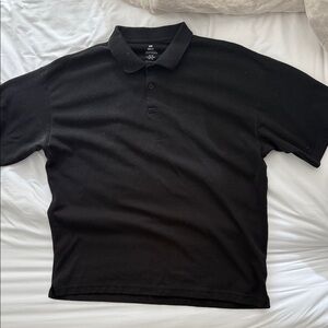 H&M Classic Black Polo Shirt